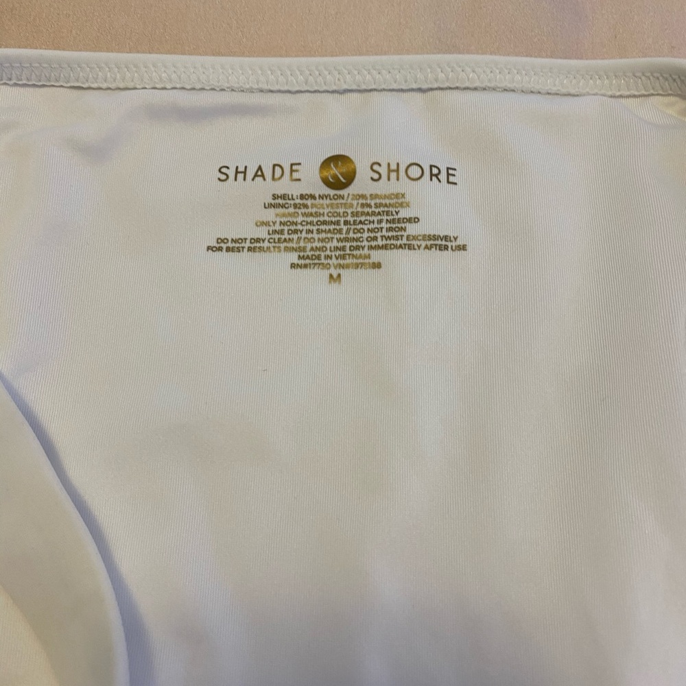 NWOT Target Shade & Shore White Bikini Bottoms - Picture 3 of 4